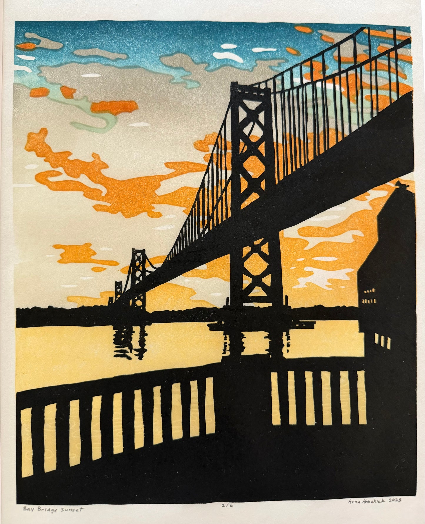 AMH241 Bay Bridge Sunset