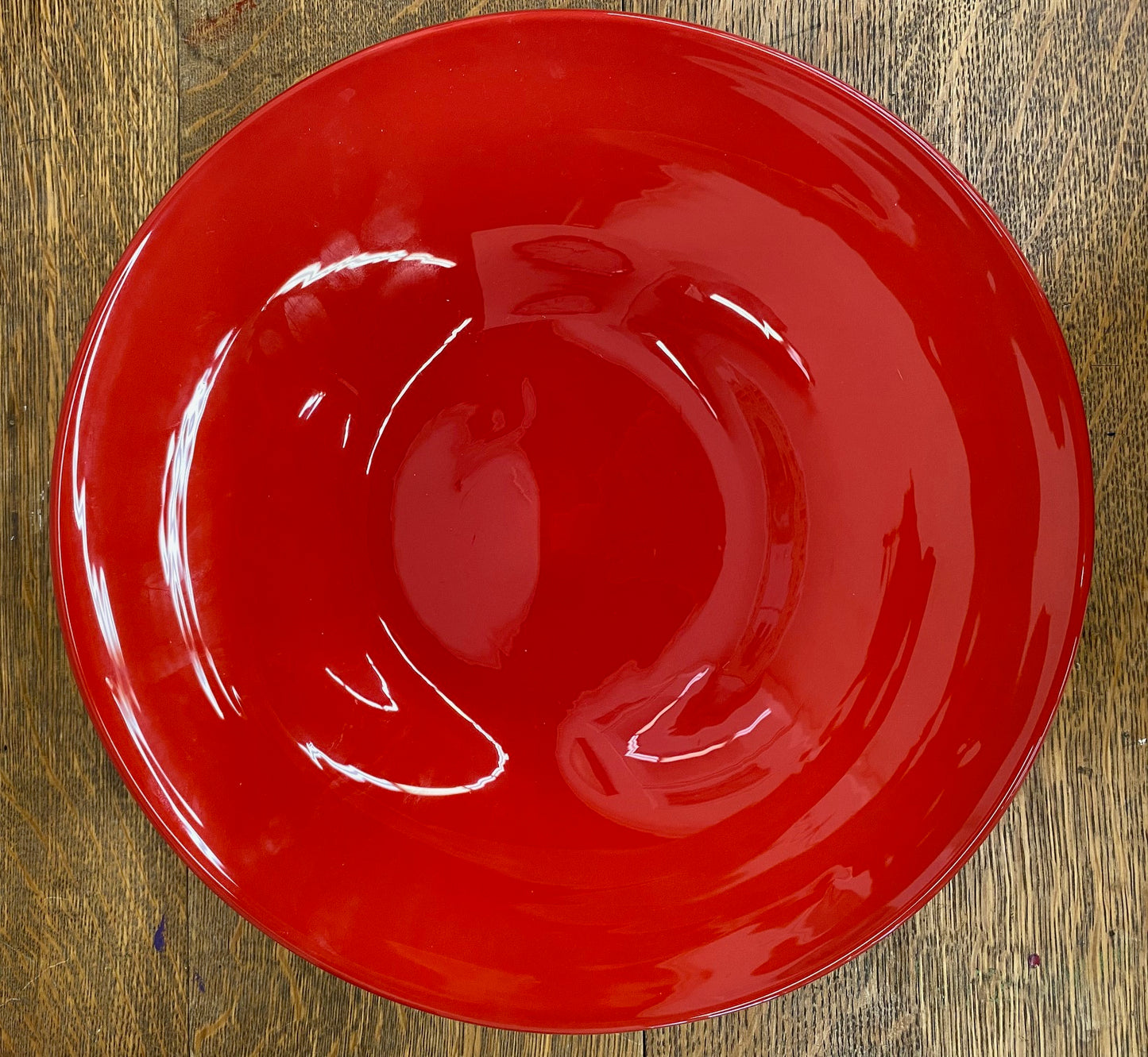 EW03 Red Glass Platter