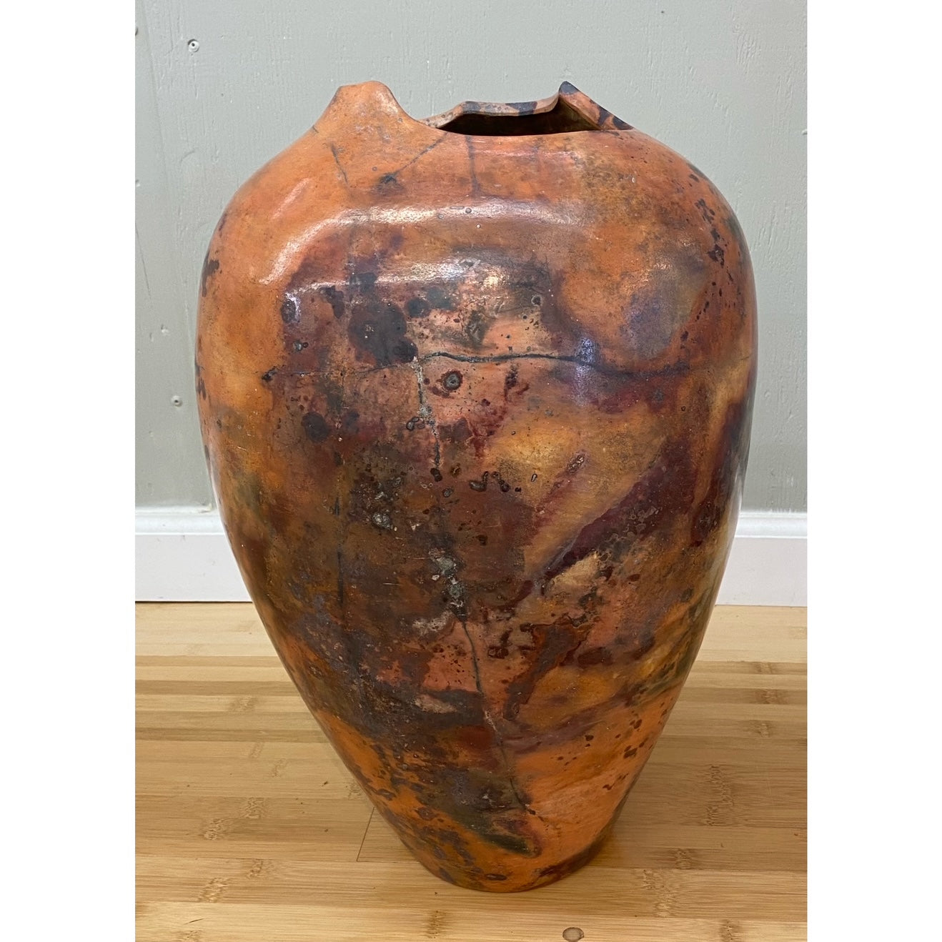 JB65 Lg. Cut Top Vase