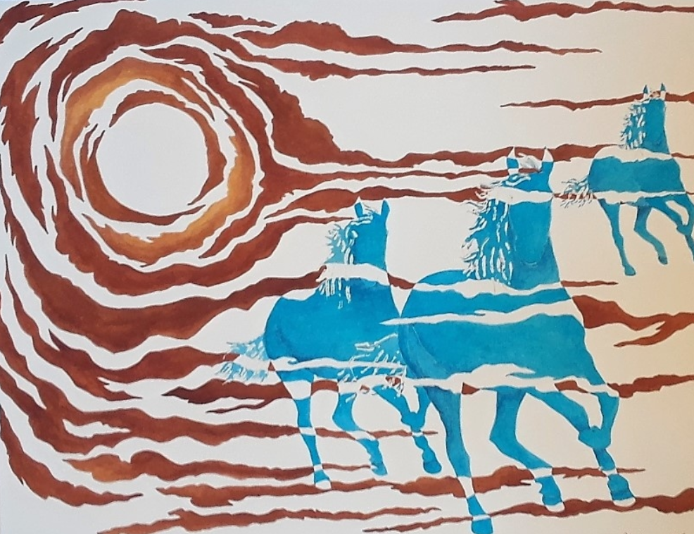 CA136Fantasy Herd-20x24