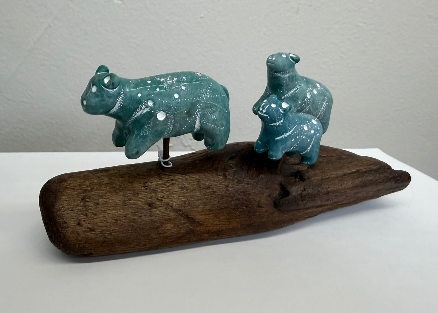 LU 60 3 Bears on Driftwood