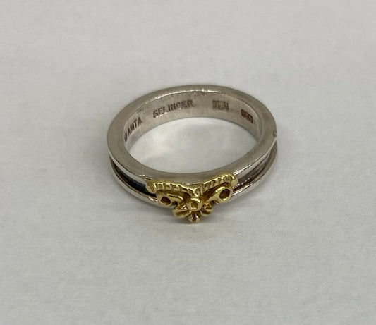 AS69 Sterling & 18K Ring