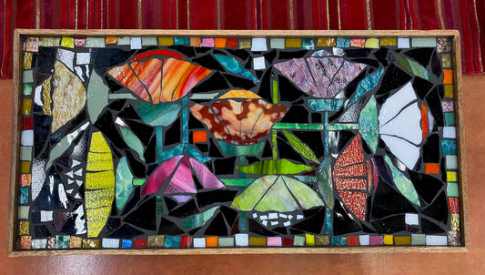 JR46 Footed tray/flowers