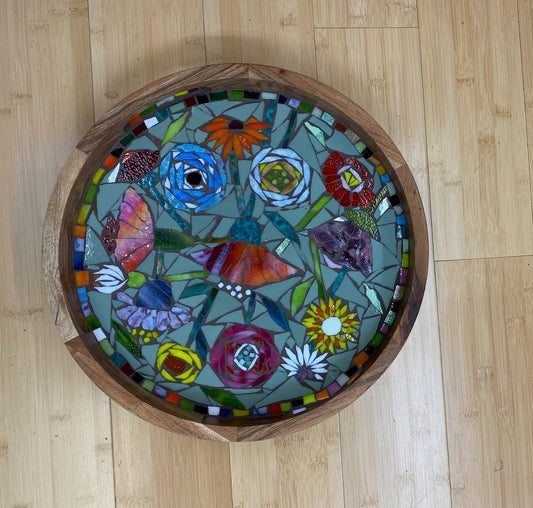JR51 Lg. Round Flower Tray