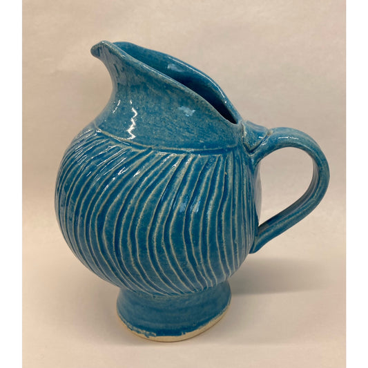 HCA87 Turquoise Ceramic Pitcher