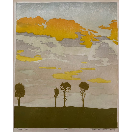 AMH345 Sunset Trees