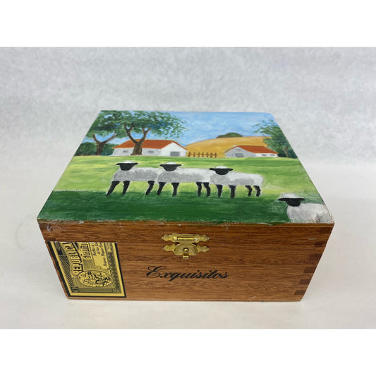 JP145 Sheep Cigar Box