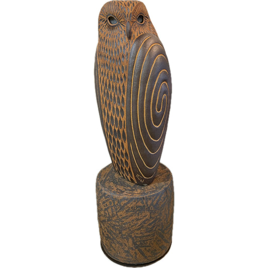 CT28 Ex. Lg. Wisdom Owl/Pedestal