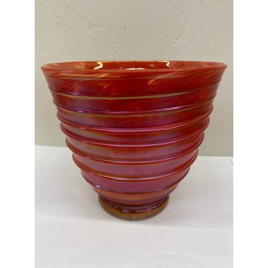 PV423 Red Spiral Bowlish Form